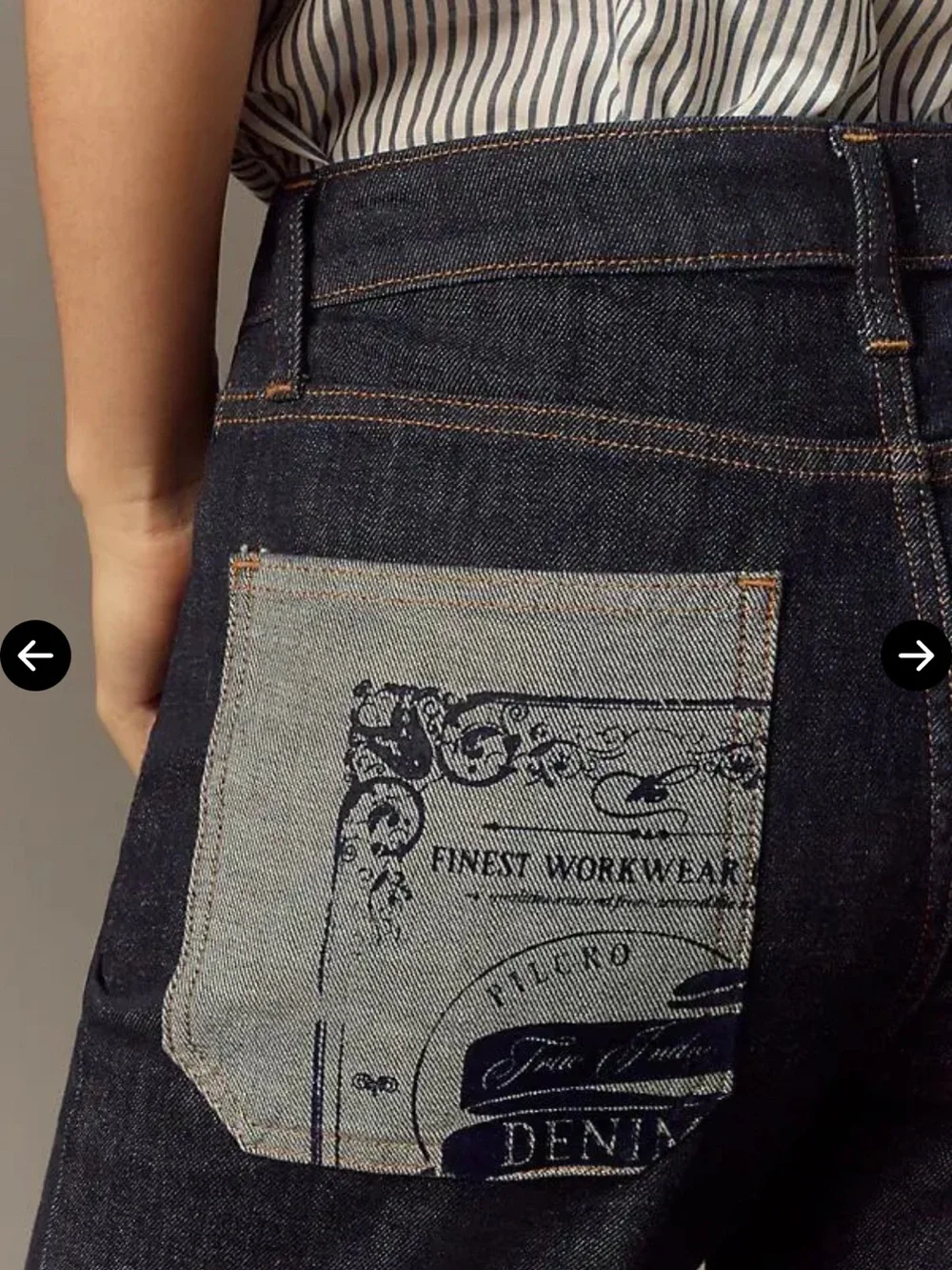Pilcro X Anthropologie High Rise Cuffed Jeans Dark Wash Straight Wide Leg